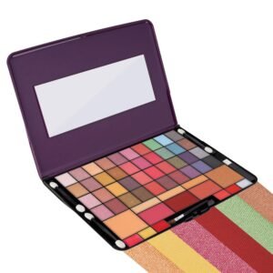 Hilary Rhoda Professional Makeup Kit | 40 Eyeshadows | Highlighter | Face Powder | 3 Contour & 3 Blushes | 6 Lip Glosses | Makeup Kit for Women | Highly Pigmented | 4 Brushes - 74g (Multicolor Shade-1)