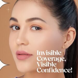 Hilary Rhoda High Definition Foundation for Women | Hides Pores & Blemishes | HD Foundation For All Skin Types | Blendable Formula | Natural & Matte Finish | High Coverage Liquid Foundation - 33ml (Natural Beige - Shade 03)