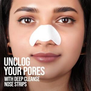 Hilary Rhoda Charcoal Nose Strips Pack of 10 Strips for Blackhead & Whitehead Remover | Deep Cleansing Pore Strips for Nose | Oil Control Formula (Charcoal - Shade 01)