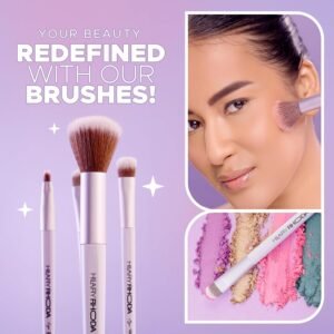 Hilary Rhoda Play n Blend Brush Set | Makeup Brushes For Foundation, Cream, Liquid & Powder Formulation